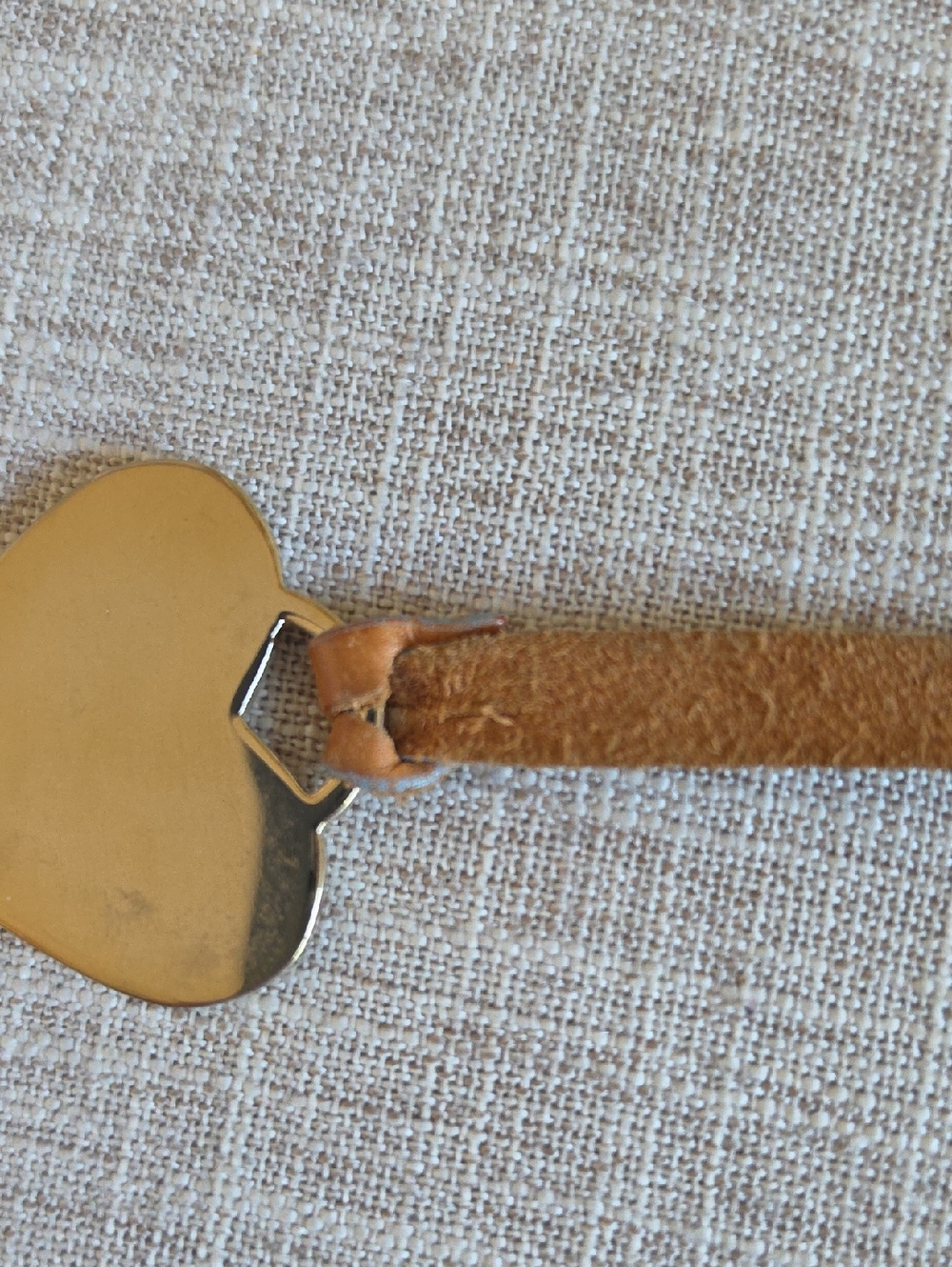 Dooney & Bourke Pink Heart Bag Hang Tag w/ Leather Strap. - Picture 6 of 7